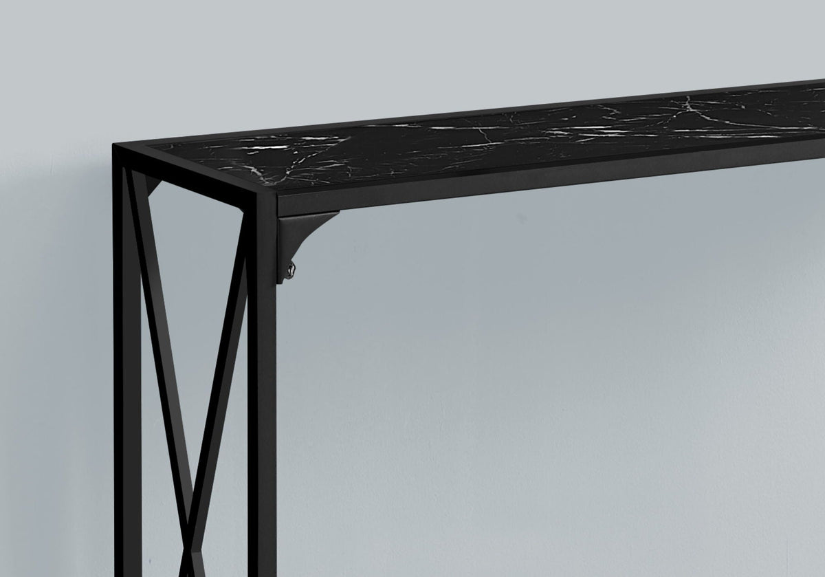 Accent Console Table with Two-Tier Design - Black, photo 2 of 4