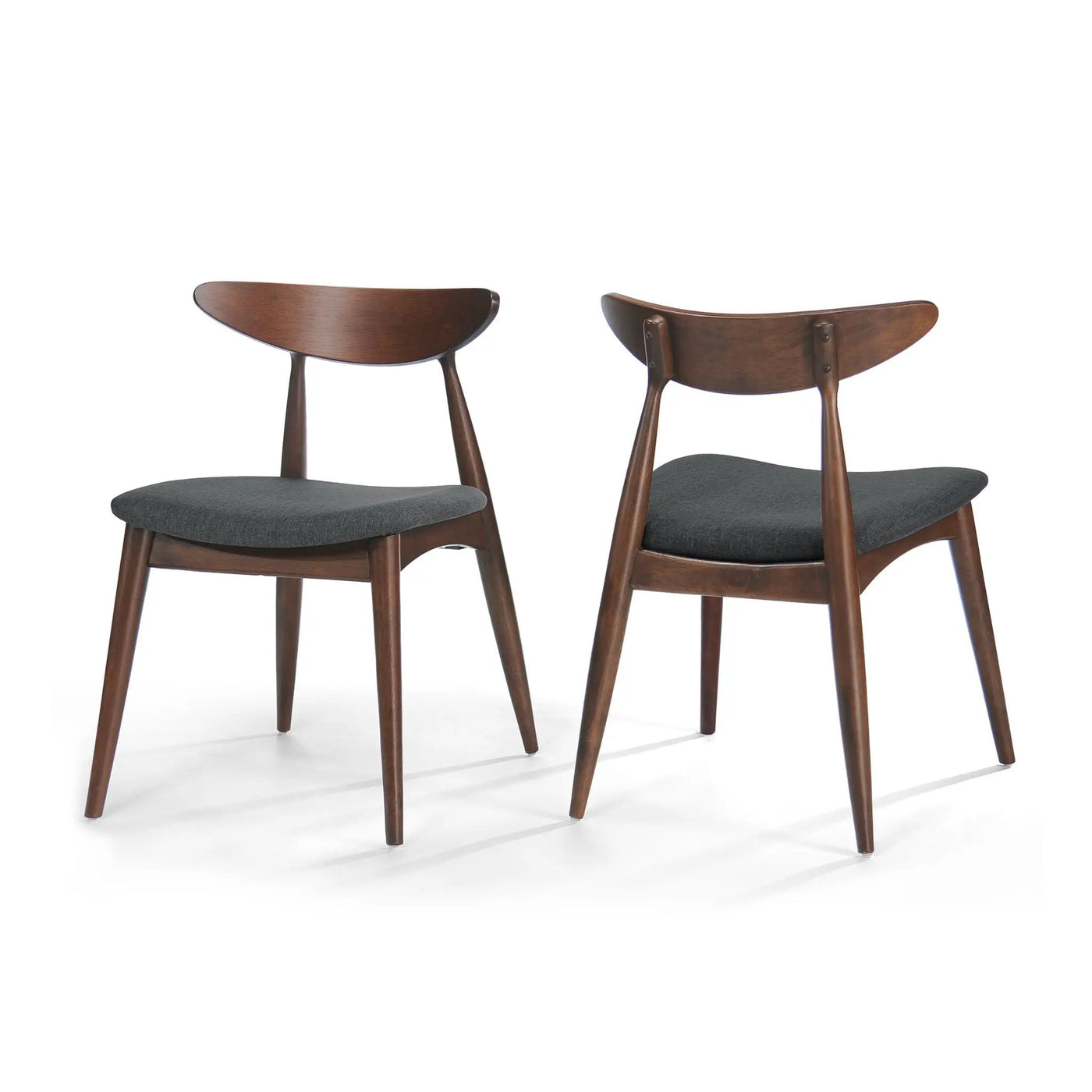 Retro Dining Chairs With Ergonomic Back (Set of 2) by HouseOfZazla