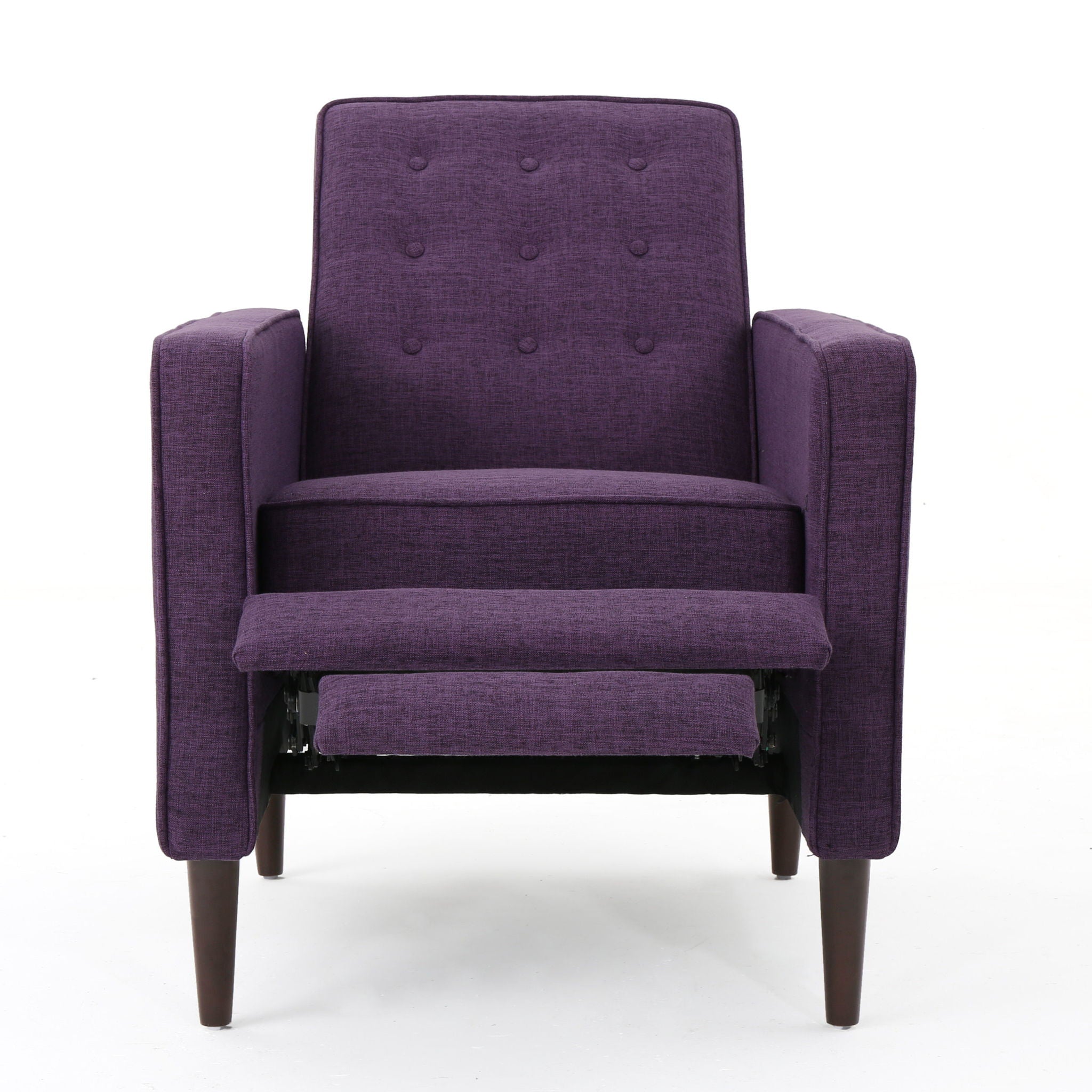 Mid-Century Modern Recliner With Button Tufted Waffle Stitch by HouseOfZazla