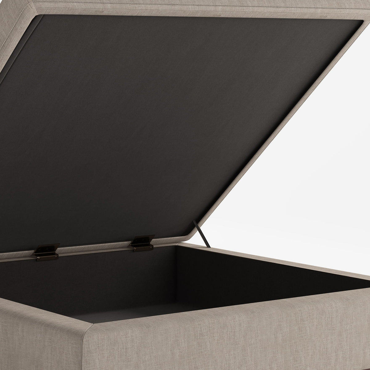 Multifunctional Square Coffee Table Storage Ottoman with Lift-Top Storage - Faux Leather or Fabric, photo 24 of 40