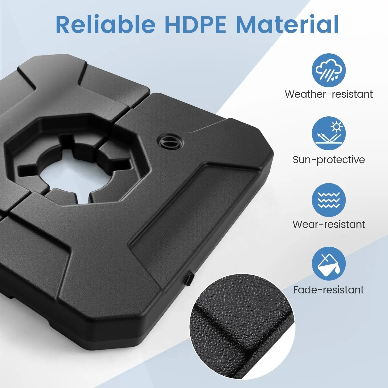 274 LBS Cantilever Patio Umbrella Base with Handles by DirectDeals