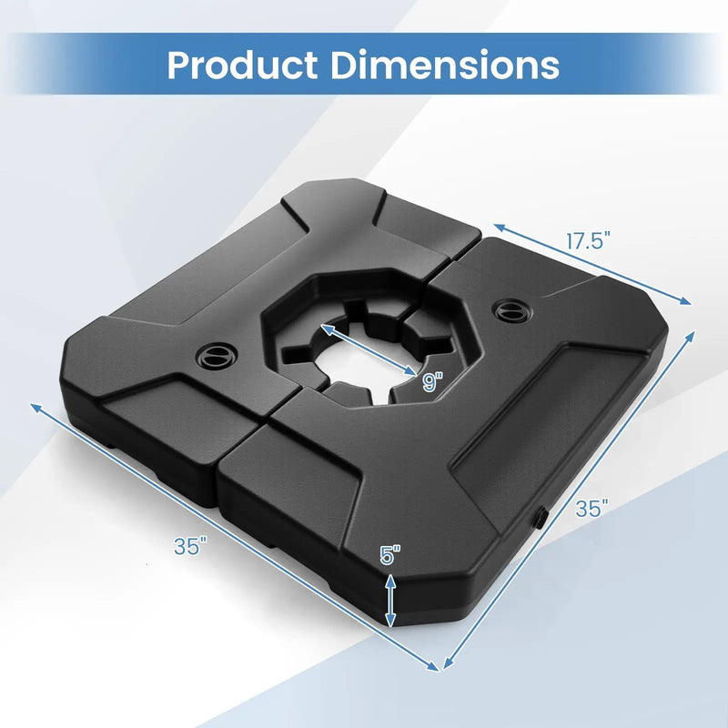 274 LBS Cantilever Patio Umbrella Base with Handles by DirectDeals