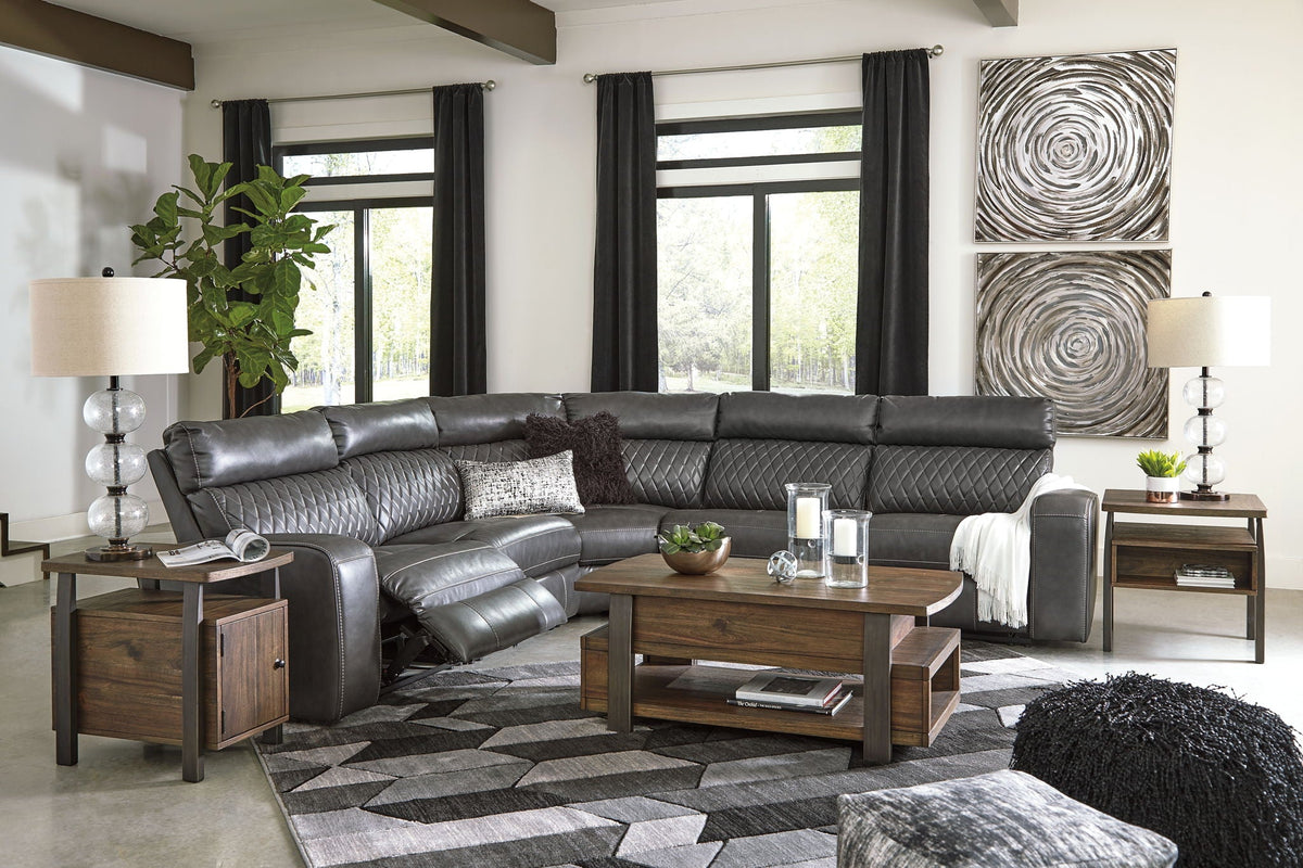 Samperstone - Power Reclining Sectional, photo 8 of 28
