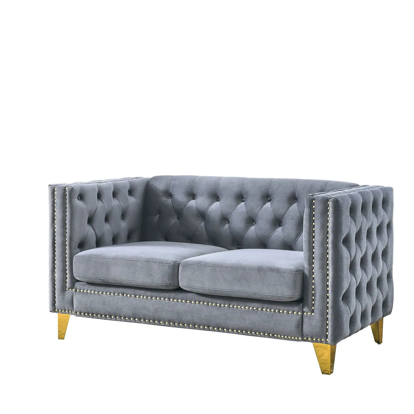 Upholstered Couch Sofa With Button Tufting For Living Room by HouseOfZazla