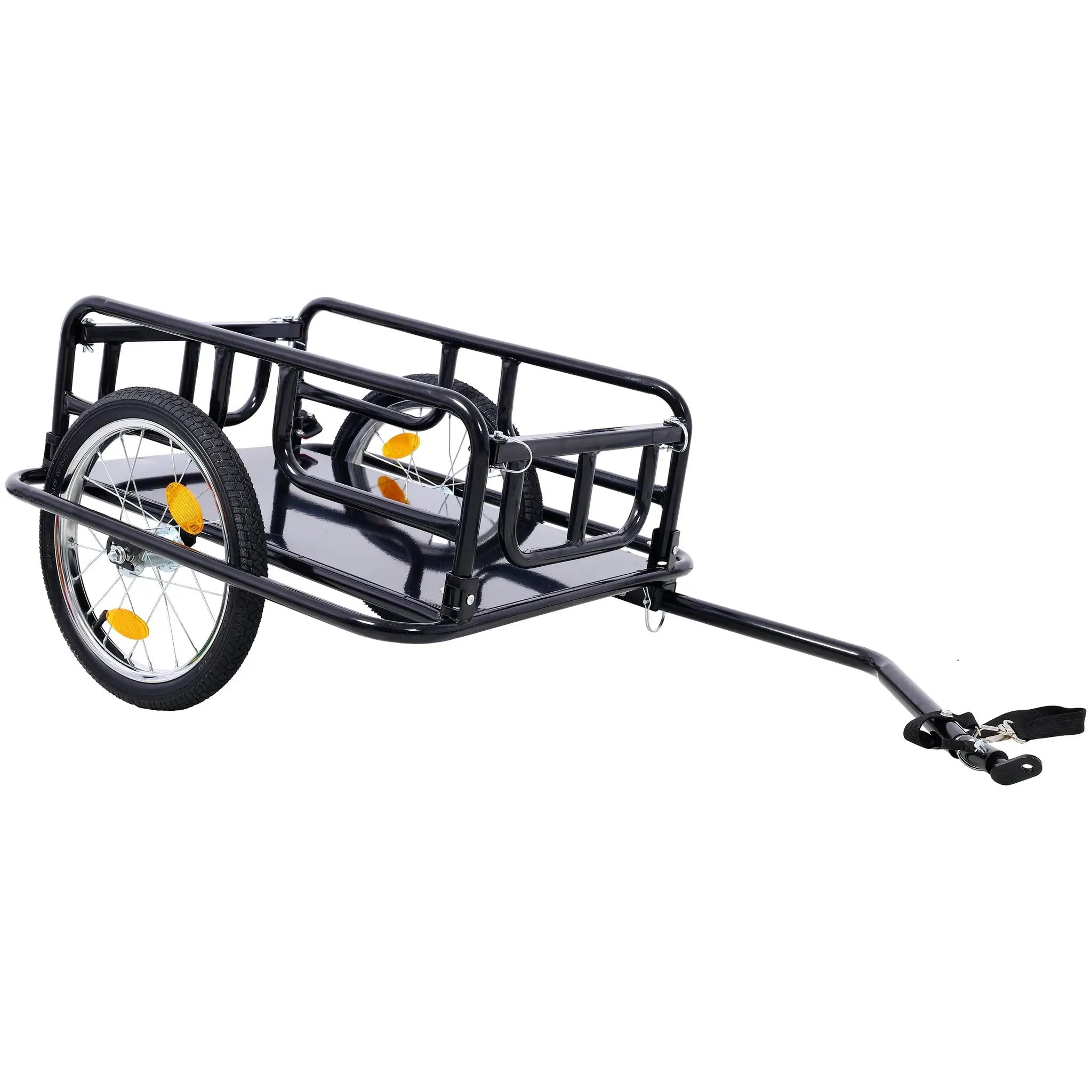 Foldable Bike Cargo Trailer with Universal Bike Hitch by HouseOfZazla