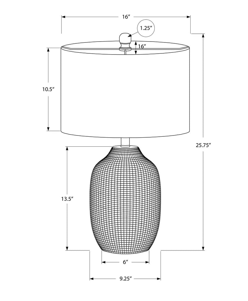 Table Lamp, Lighting, Ceramic, Contemporary - Cream by Unique Piece Furniture
