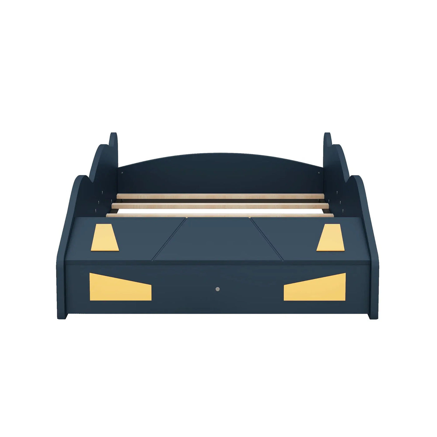 Race Car Shaped Platform Bed With Wheels And Storage by HouseOfZazla