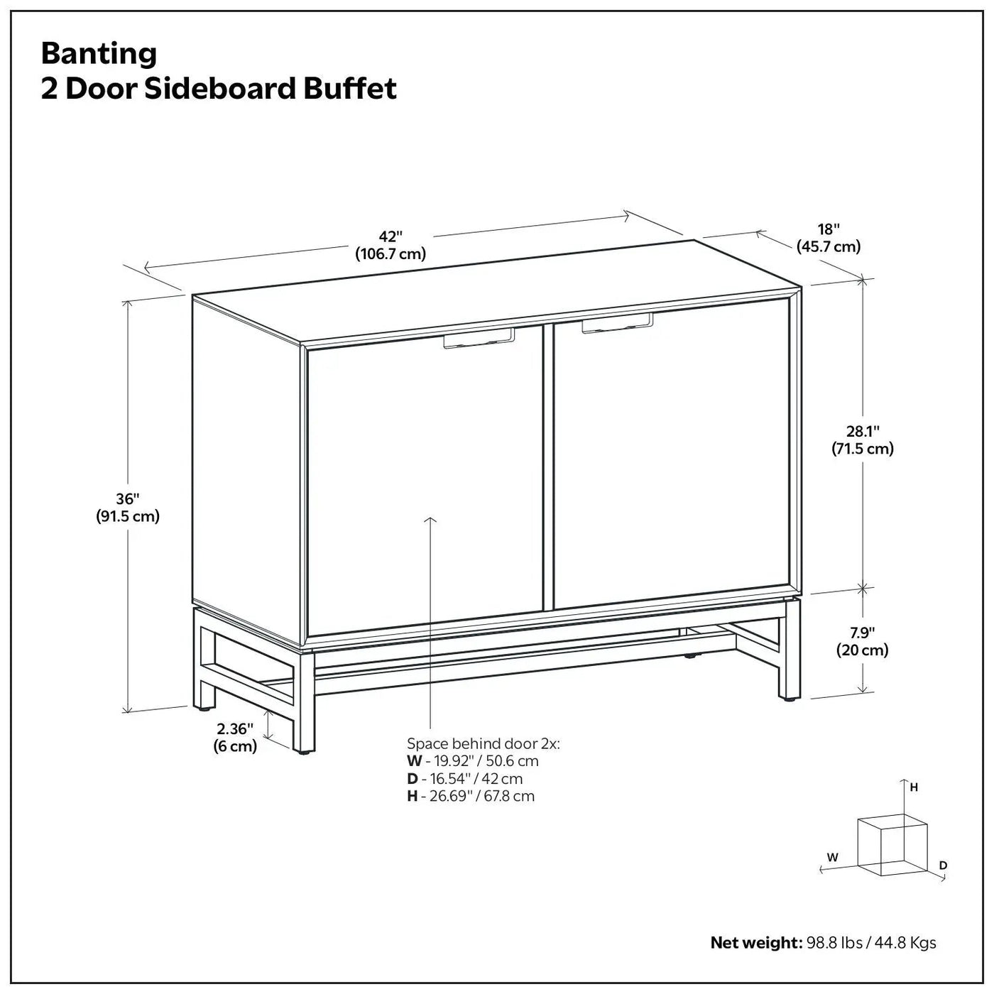 Banting - Door Sideboard Buffet by HouseOfZazla