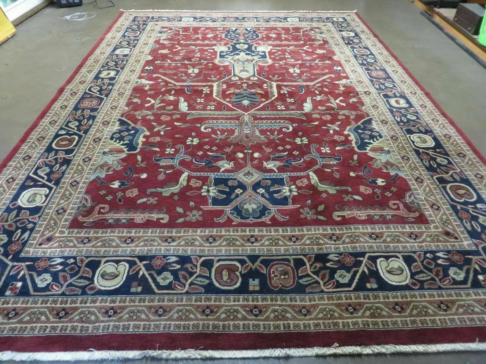 8' x 11' 7" Vintage Power Loomed Couristan European Wool Rug Belgium Forbes Nice by Jewel Rugs