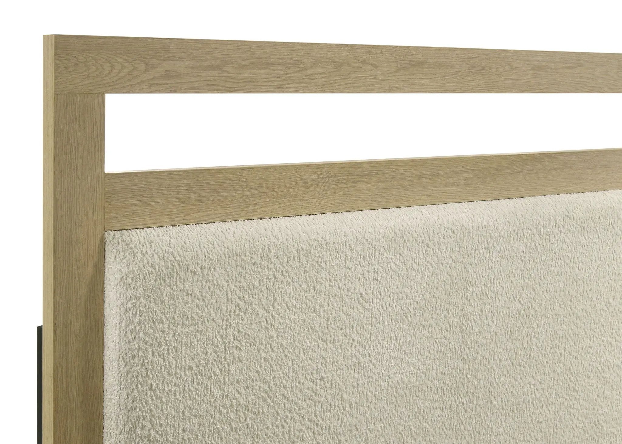 Hendricks Queen Panel Headboard Platform Bed Light Oak by Unique Piece Furniture