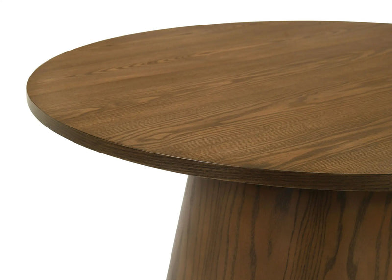 Franklin 36-inch Round Pedestal Coffee Table Dark Brown by Unique Piece Furniture