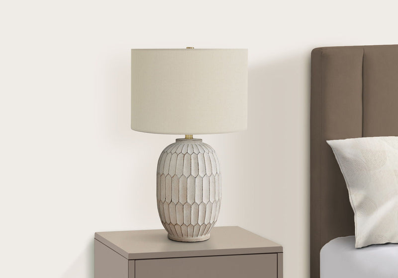 Table Lamp, Lighting, Transitional - Cream by HouseOfZazla
