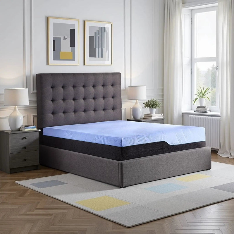Refresh - 12" Hybrid Cooling Gelcare Memory Foam And Coil Mattress by HouseOfZazla