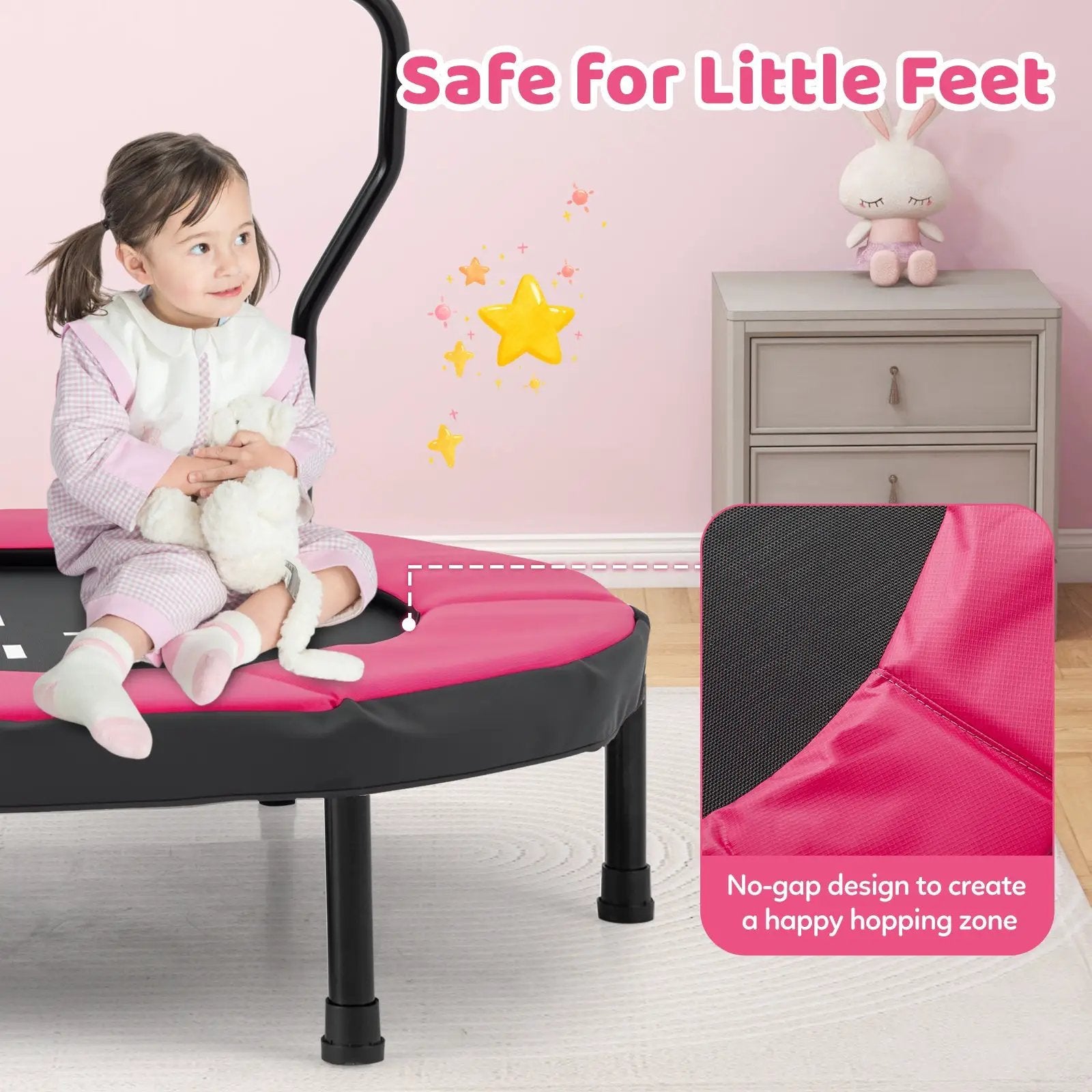 40 Inch Trampoline for Kids Indoor Outdoor Fitness Trampoline by DirectDeals