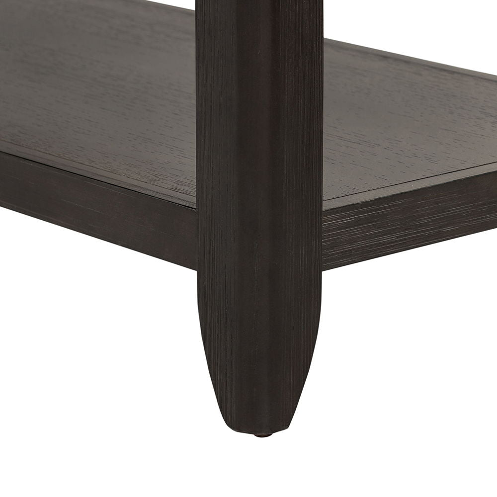 Elegant Dark Brown End Table with Storage Drawer and Shelf, photo 8 of 33