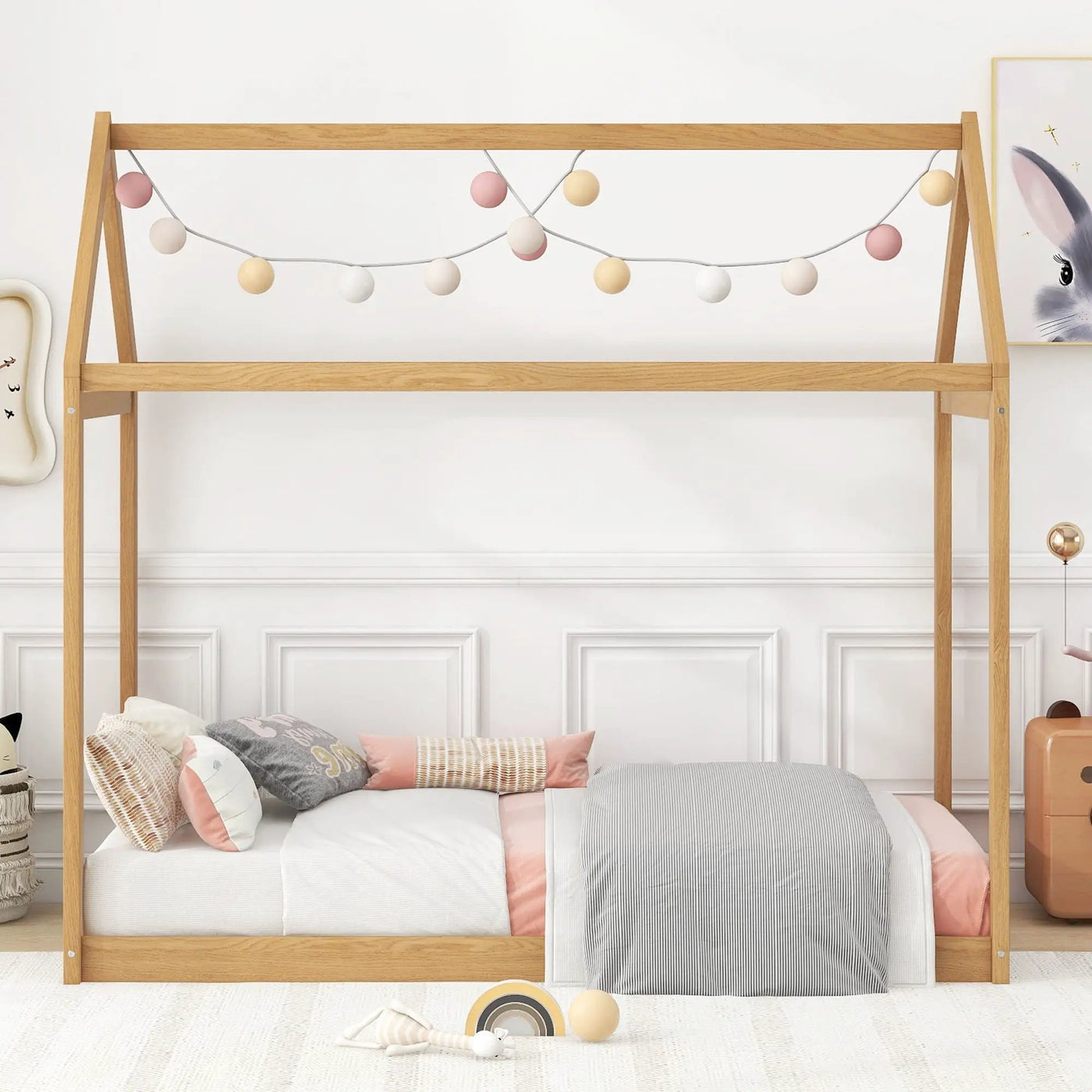 Wooden House Shaped Bed by HouseOfZazla