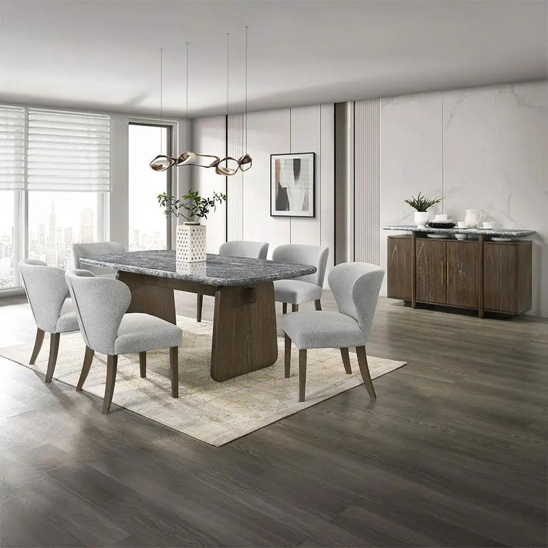 Dillon - Side Chair (Set of 2) - Gray / Walnut by Unique Piece Furniture