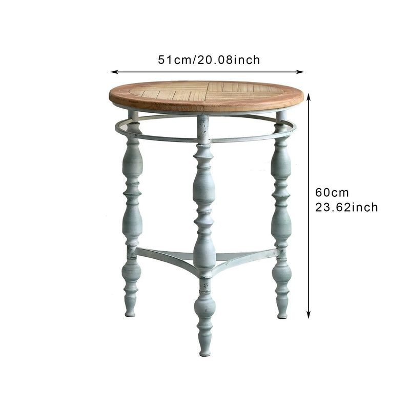 Round Top Carved Table For Living Room by Unique Piece Furniture