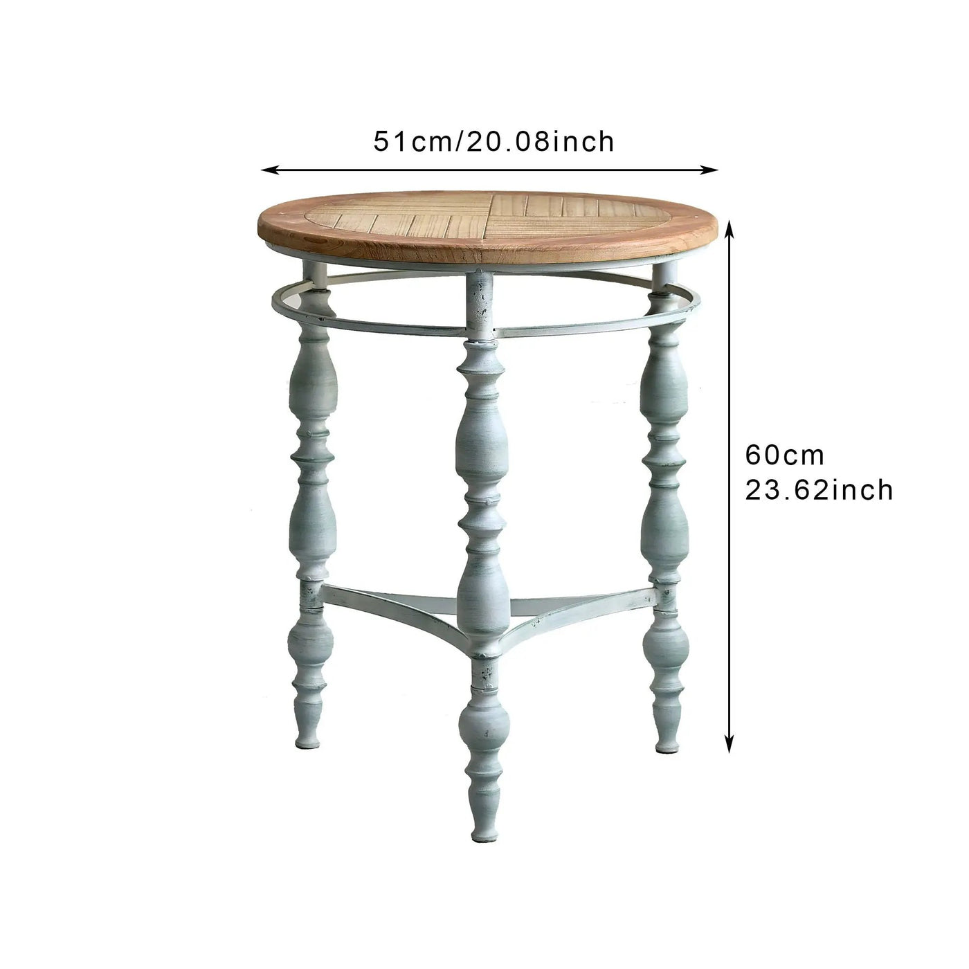 Round Top Carved Table For Living Room by HouseOfZazla