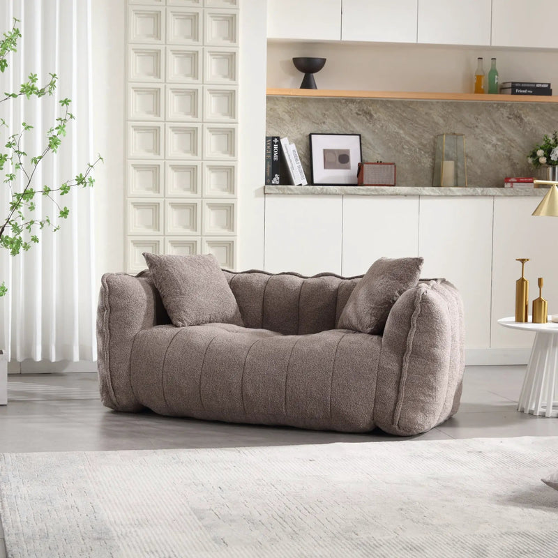 Cozy Beanbag Chair with High Resilience Foam Core by BLAKHOM