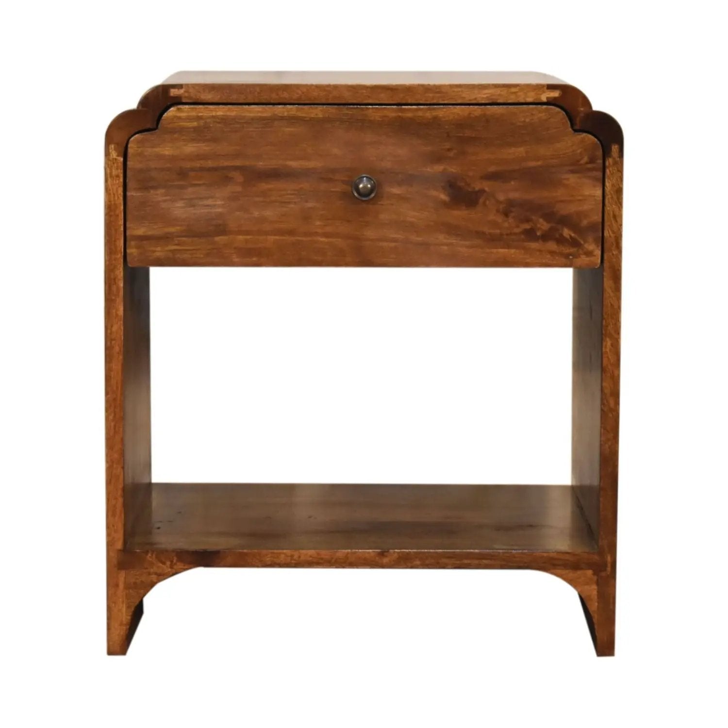 Newton - Nightstand With A Drawer And Open Shelf by HouseOfZazla