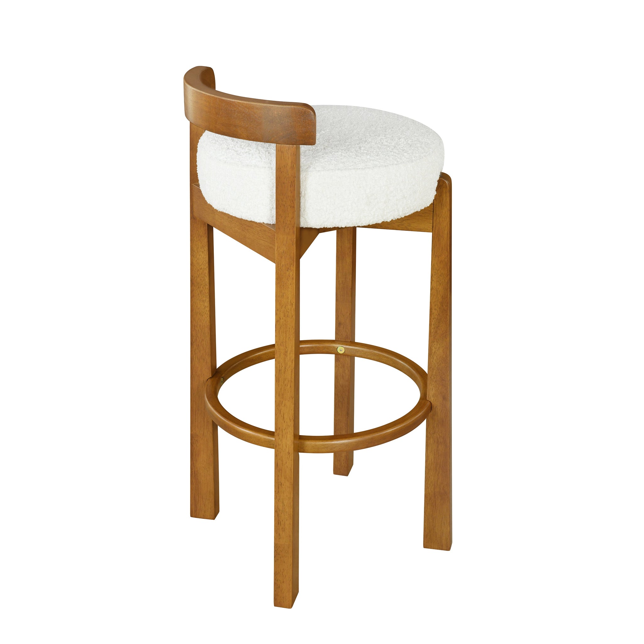 Elise Indoor Wooden Low Back Barstool by HouseOfZazla