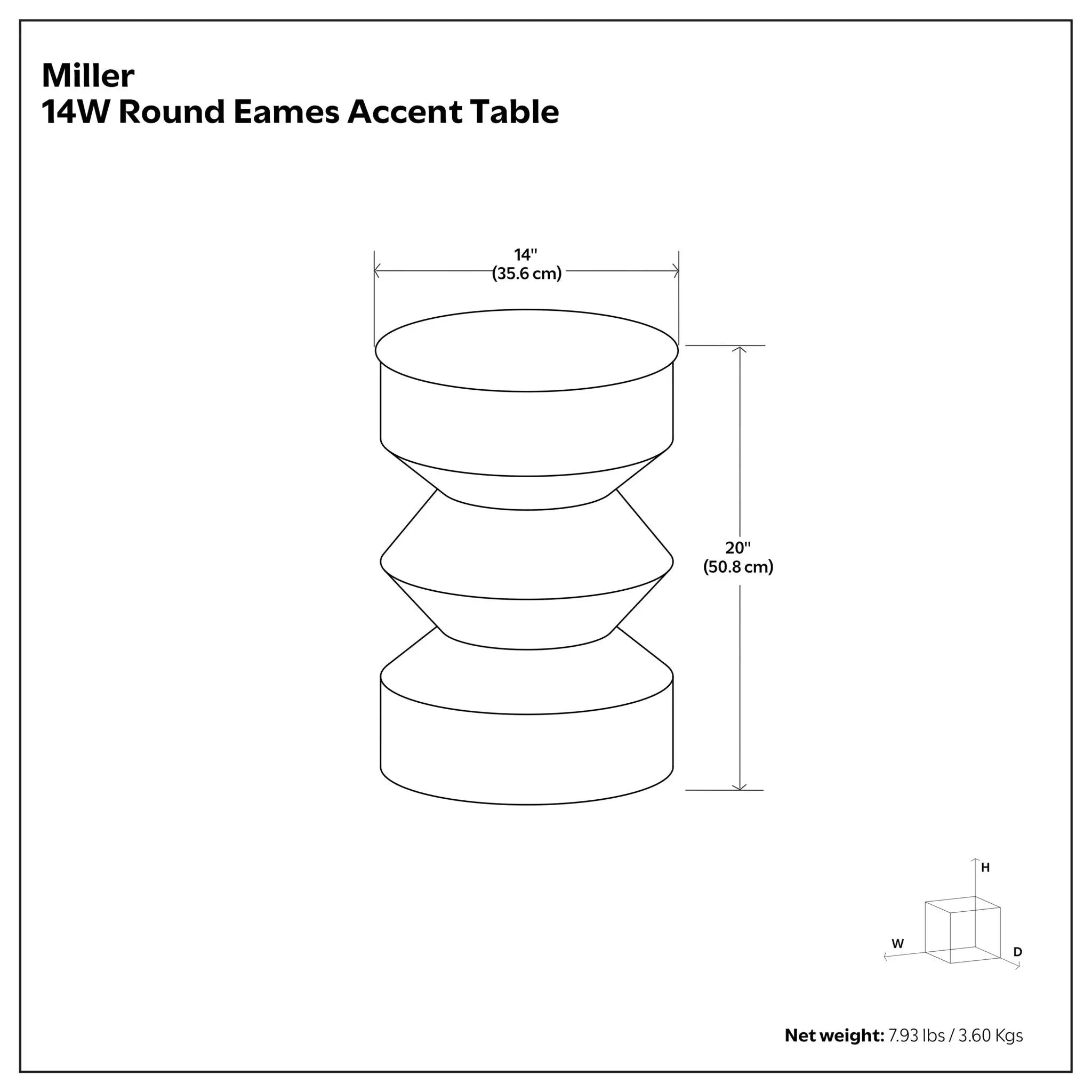 Miller - Side Table - Black / Brass by Unique Piece Furniture