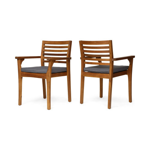 7 Pieces Acacia Wood Outdoor Dining Set by HouseOfZazla