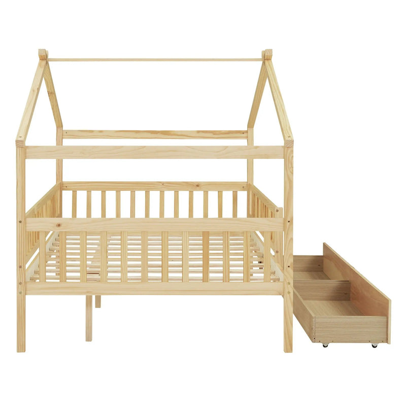 House Bed With 2 Drawers by HouseOfZazla