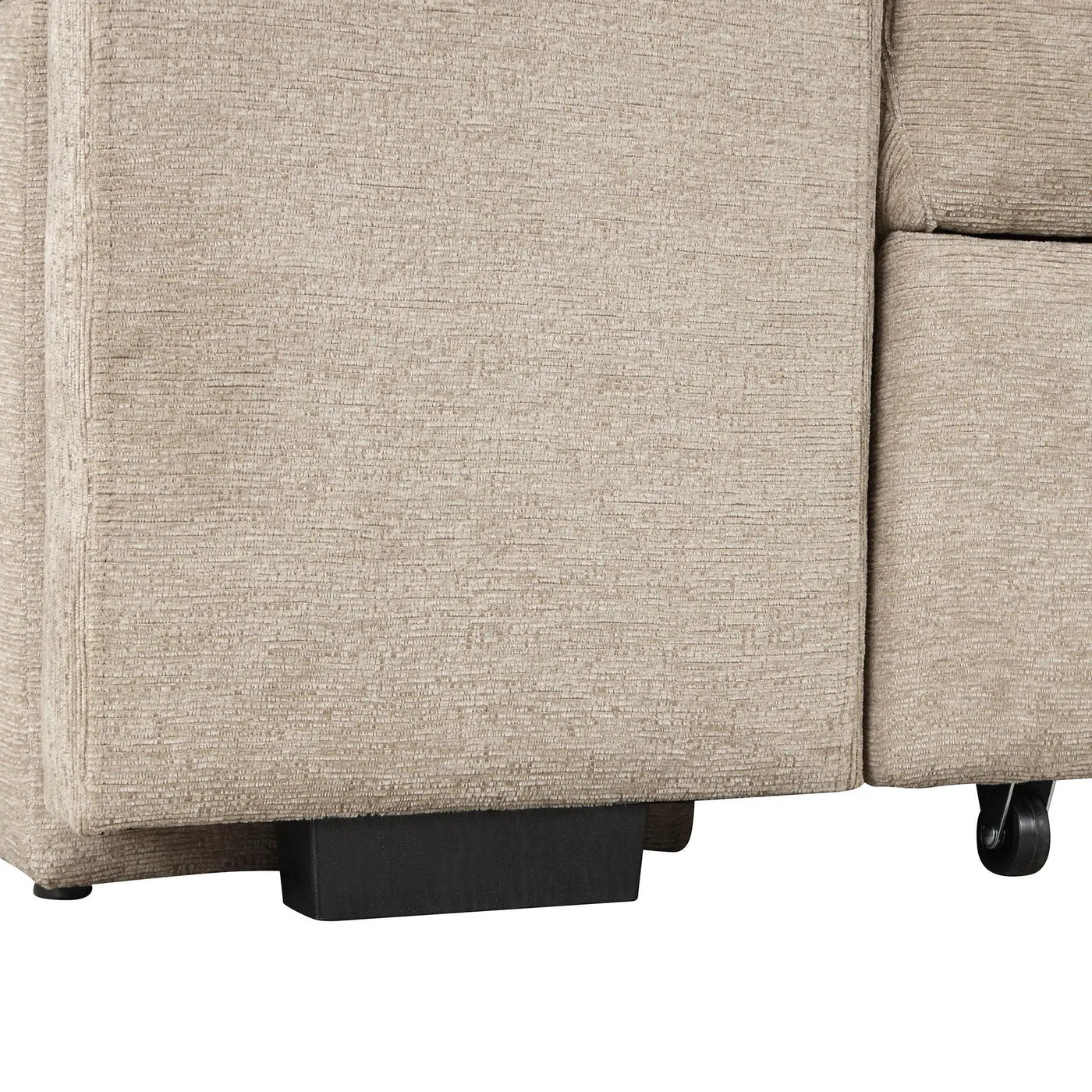Modern L-Shape 3 Seat Reversible Sectional Couch, Pull Out Sleeper Sofa With Storage Chaise And 2 Stools For Living Room Furniture Set by HouseOfZazla
