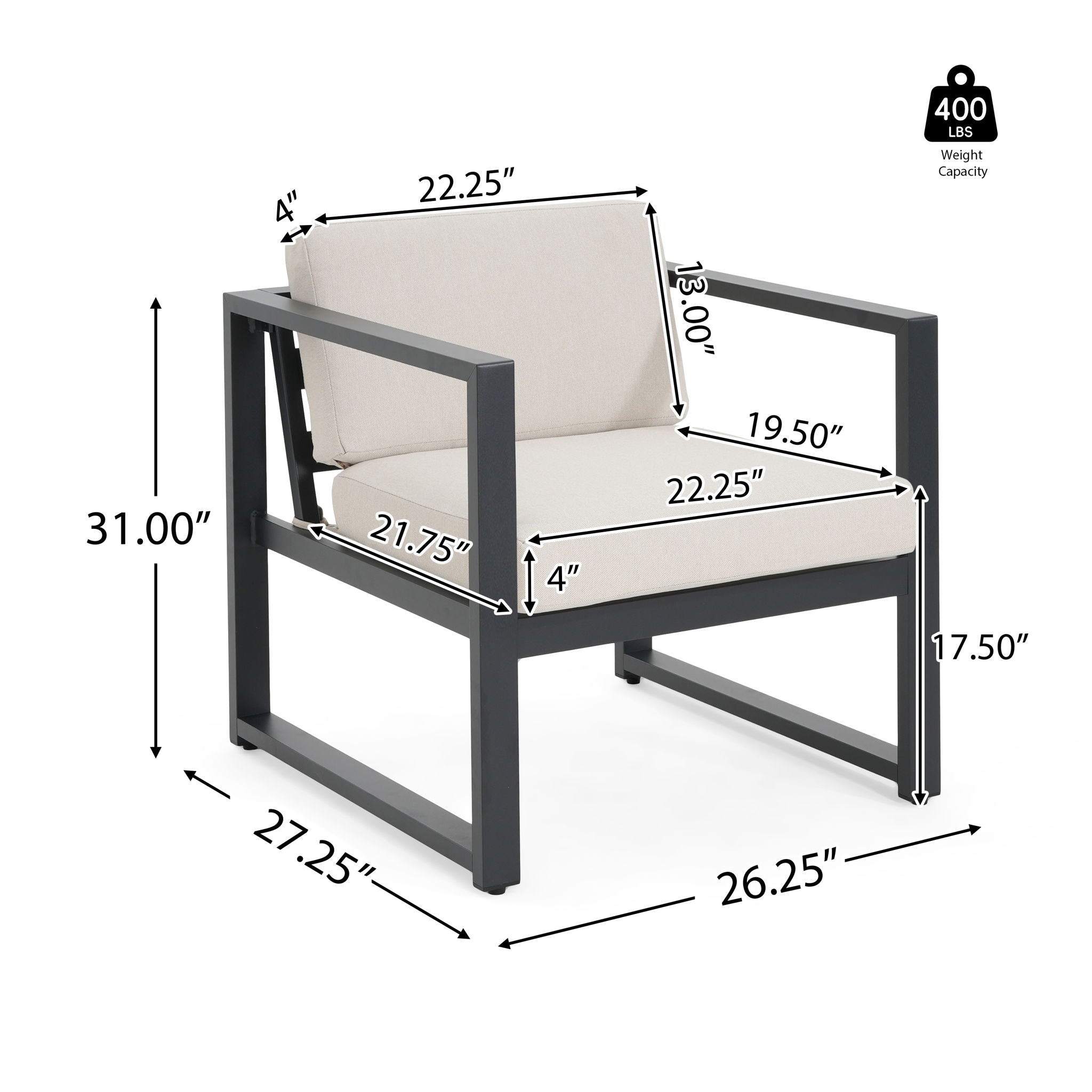 Navan Outdoor Patio Club Chair by HouseOfZazla