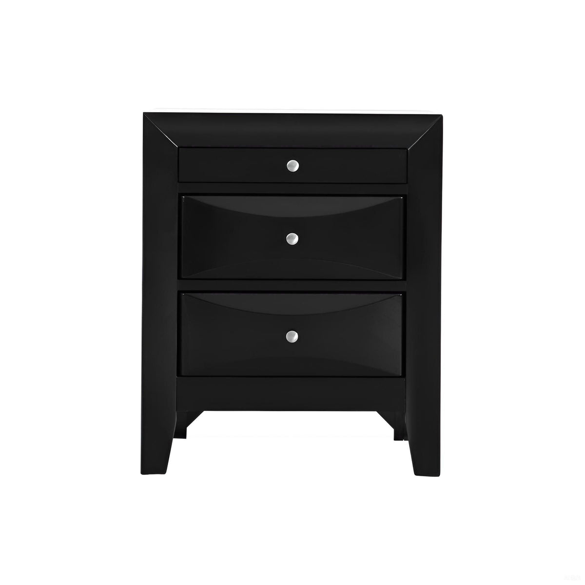 Modern Design Nightstand with Molded Resin & Veneer - Choice of Color, photo 2 of 26