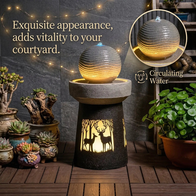 Outdoor Garden Lantern with Warm LED Light by HouseOfZazla