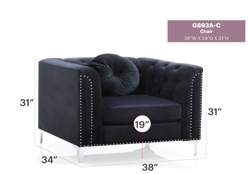 Contemporary Sloped Arm Chair by HouseOfZazla