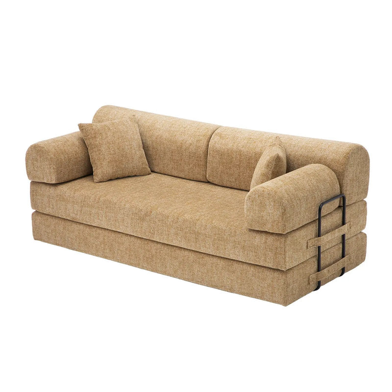 Modern 2 Tone Fabric Convertible Sleeper Sofa Bed by Unique Piece Furniture