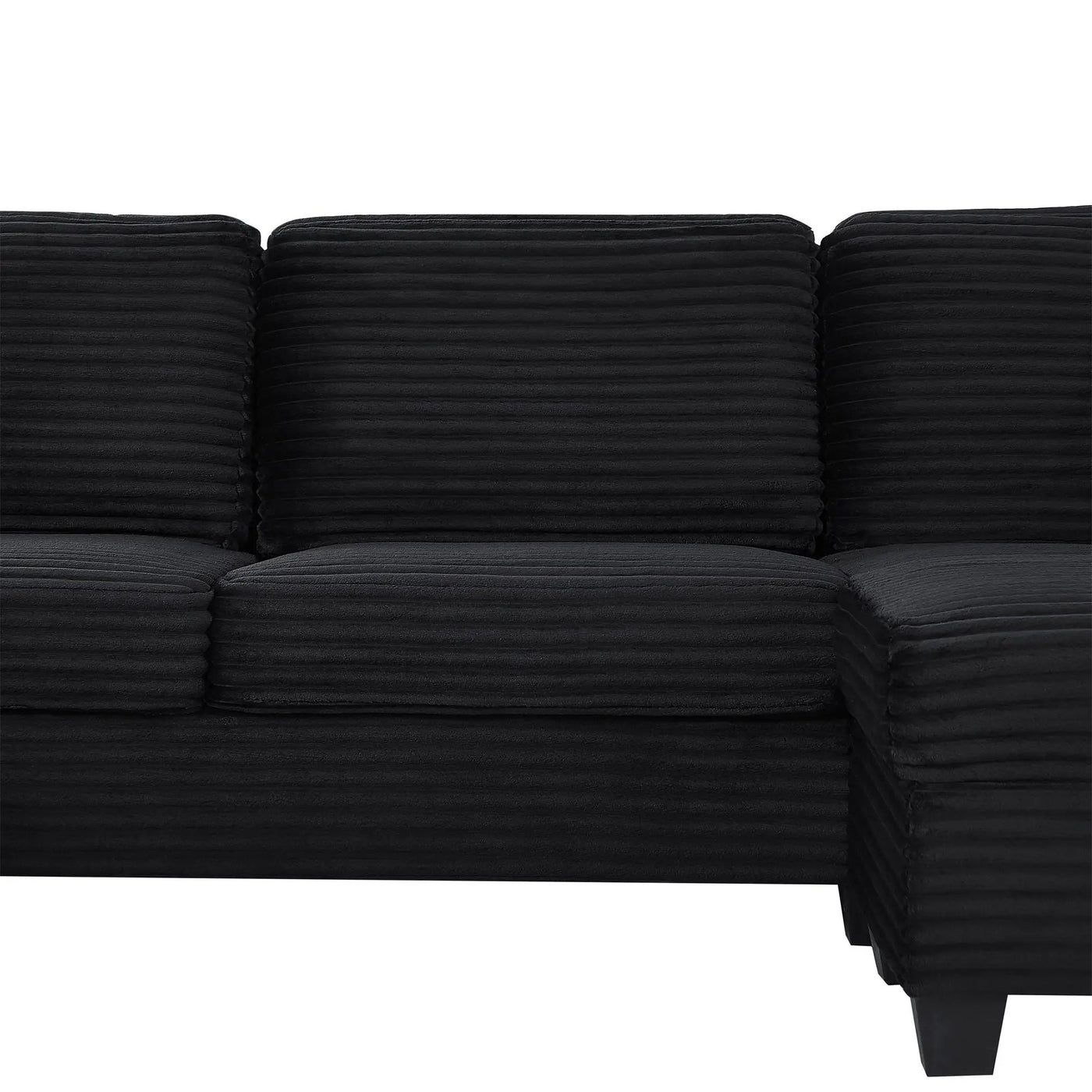 Upholstered U-Shaped Sectional Sofa With Movable Ottoman And Side Storage Pockets by HouseOfZazla