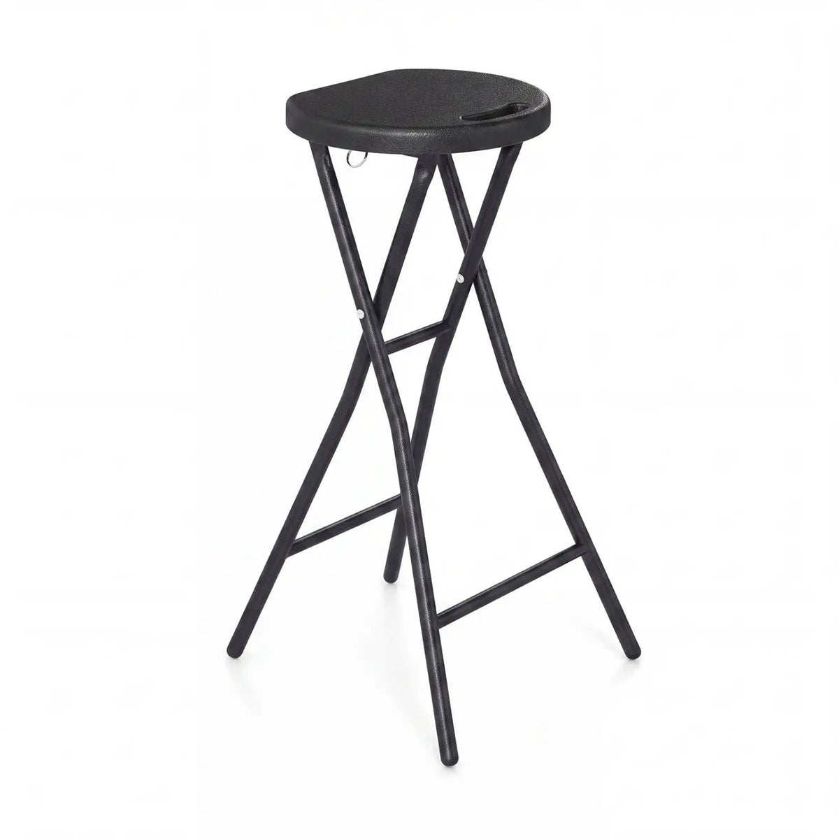 27.5" Folding Bar Stool with HDPE Seat and Carry Handle by DirectDeals