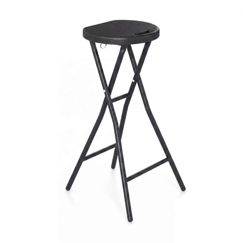 27.5" Folding Bar Stool with HDPE Seat and Carry Handle by DirectDeals