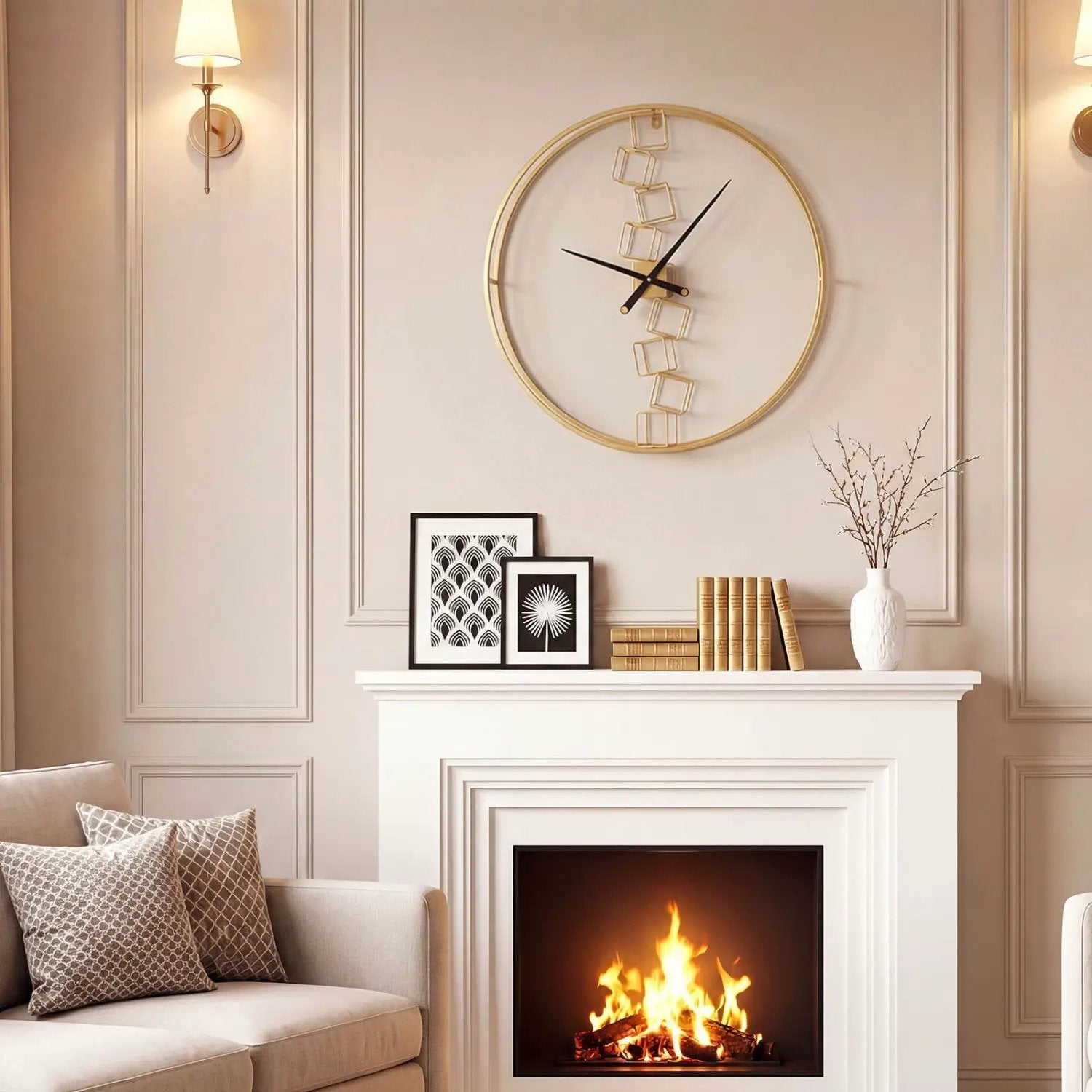 27 Inch Large Wall Clock for Living Room Bedroom Kitchen by DirectDeals