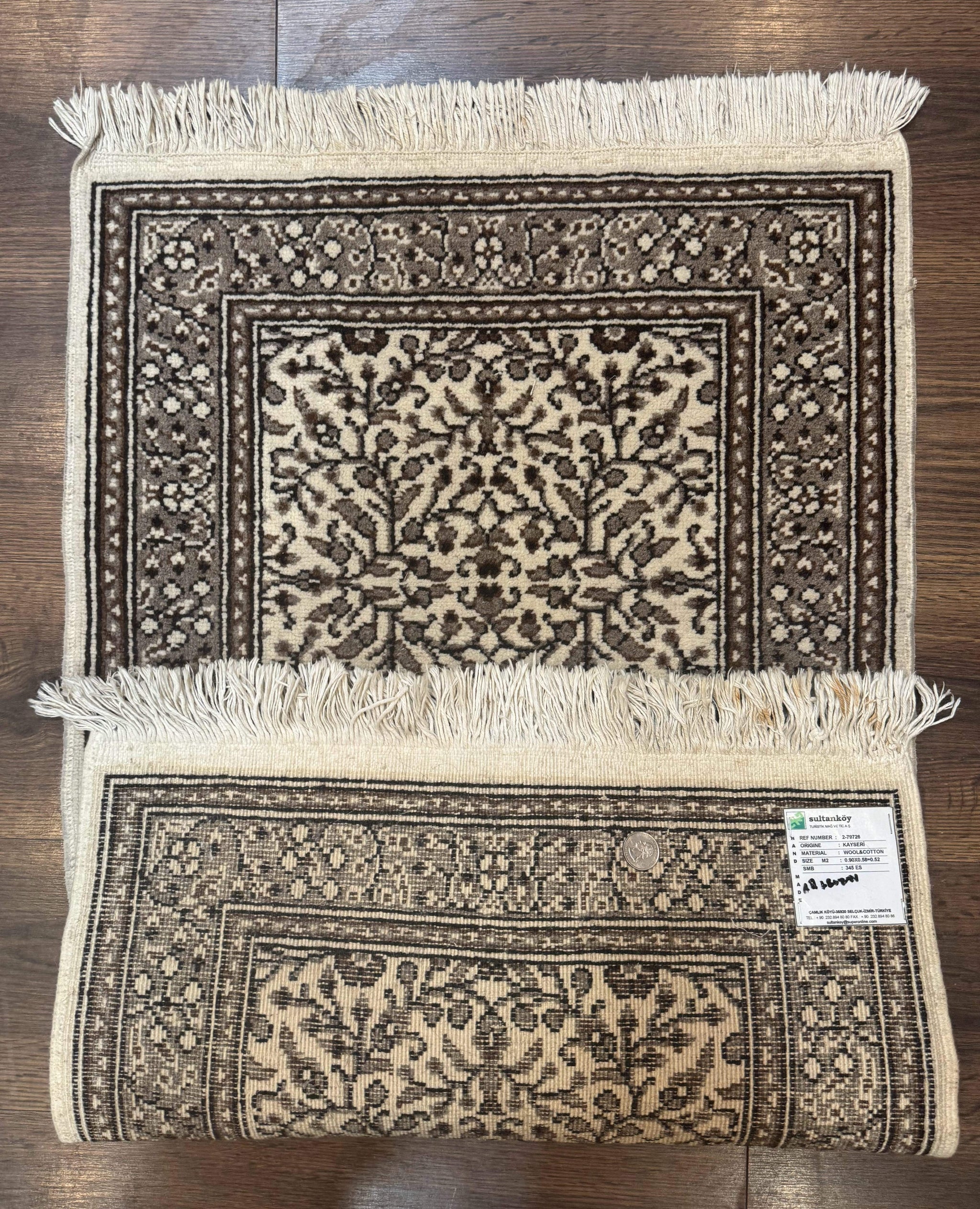 Small Turkish Kayseri Rug 2x3, Allover Pattern by Jewel Rugs