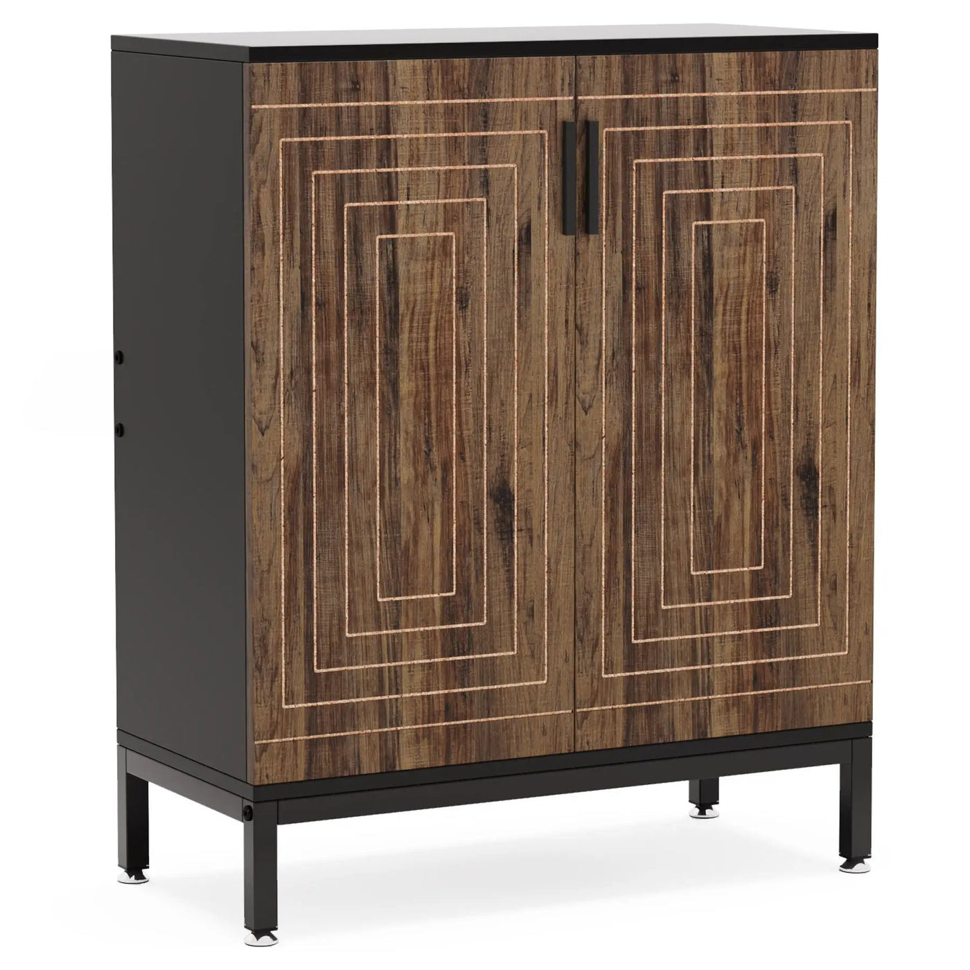Shoe Cabinet With Doors, 5 Tiers Shoe Storage Organizer by HouseOfZazla