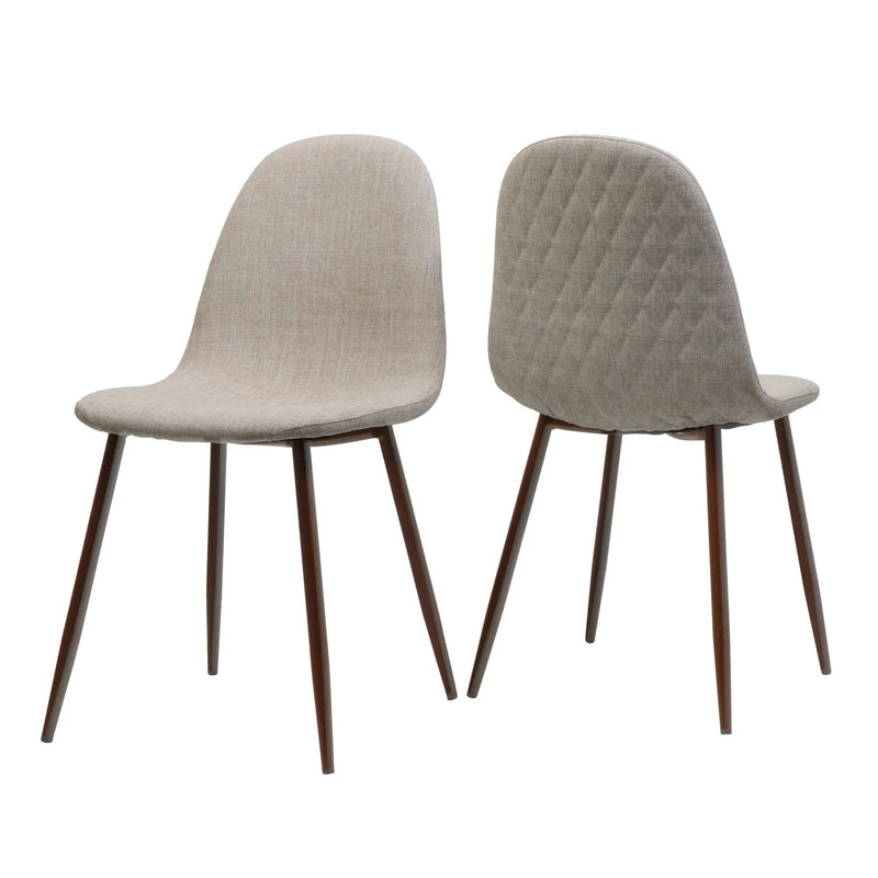 Elegant Dining Chair Set With Fabric by HouseOfZazla