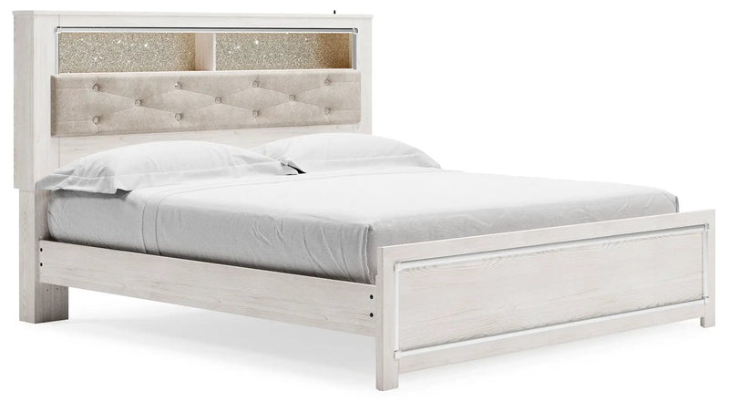 Altyra - King Bookcase Panel Bed - White by Unique Piece Furniture