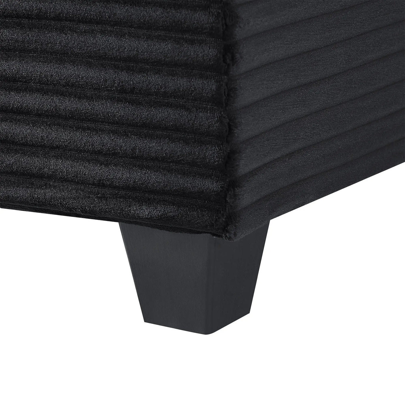 Upholstered U-Shaped Sectional Sofa With Movable Ottoman And Side Storage Pockets by HouseOfZazla
