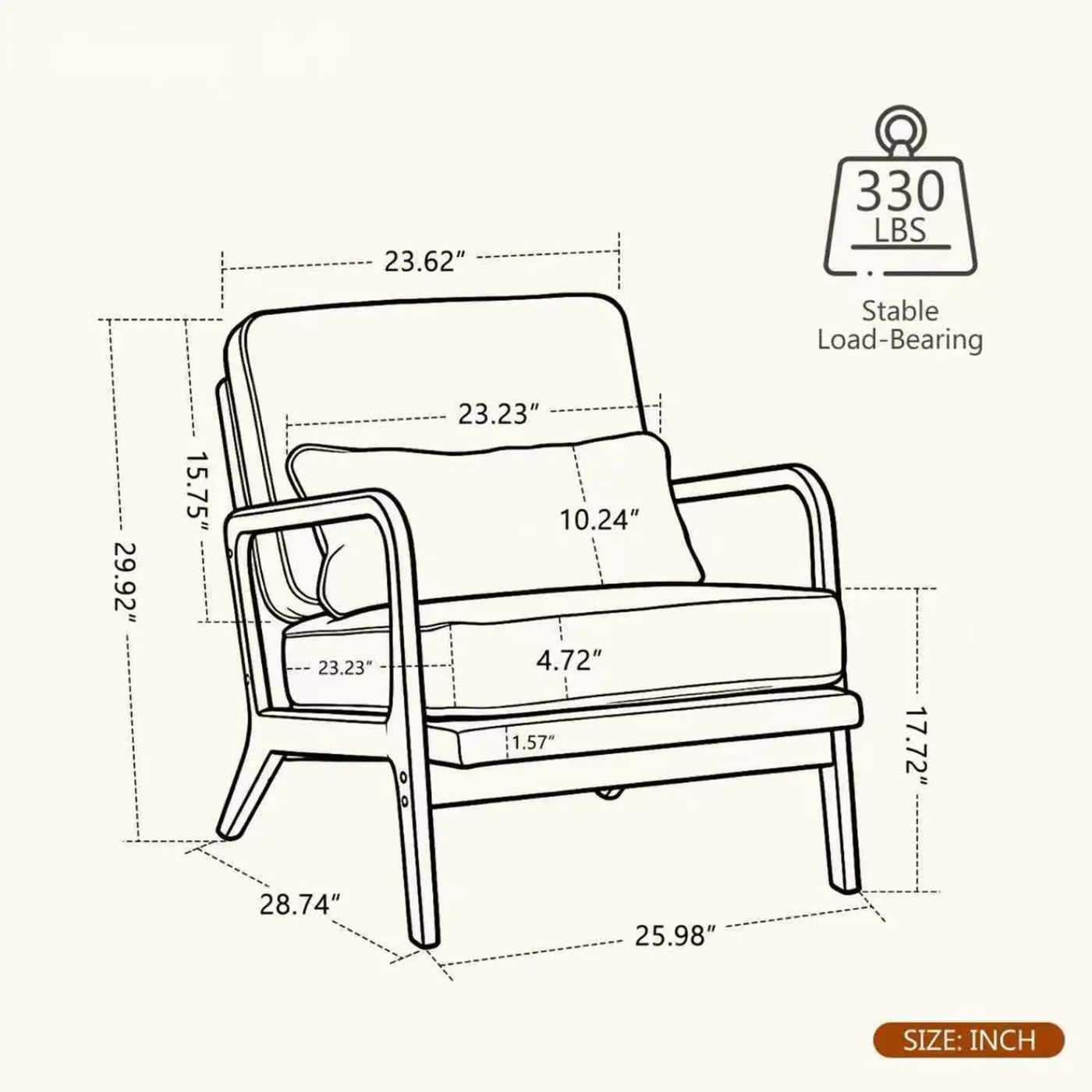 Upholstered Living Room Chair by HouseOfZazla