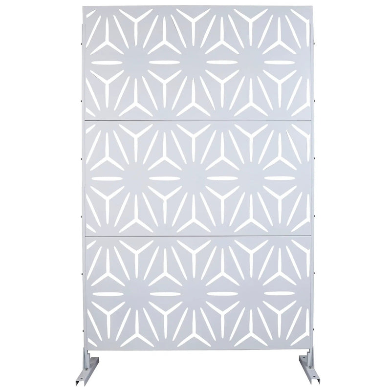 Outdoor & Indoor Metal Privacy Screen, Freestanding Decorative Panels by Unique Piece Furniture