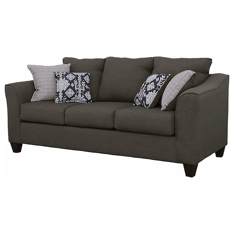 Ralston - Sofa With Accent Pillows - Gray by HouseOfZazla