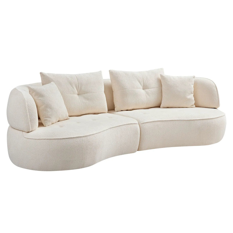 Modular Sofa, Durable Fabric, Solid Wood Frame, High Density Sponge Padding, Seating For 4 by HouseOfZazla