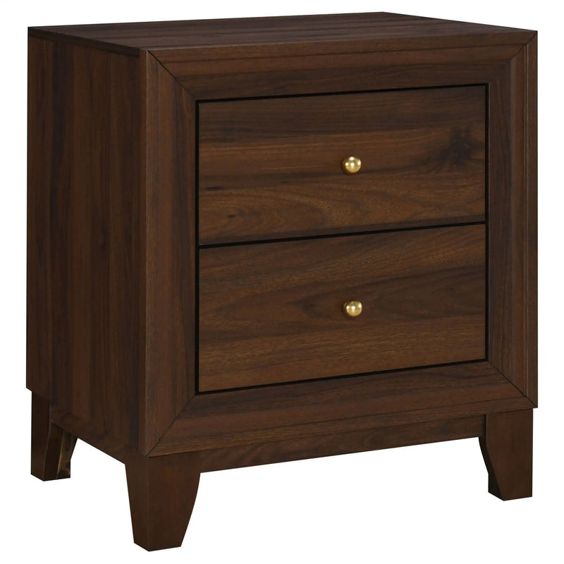 Welsley 5-piece California King Bedroom Set Walnut by Unique Piece Furniture