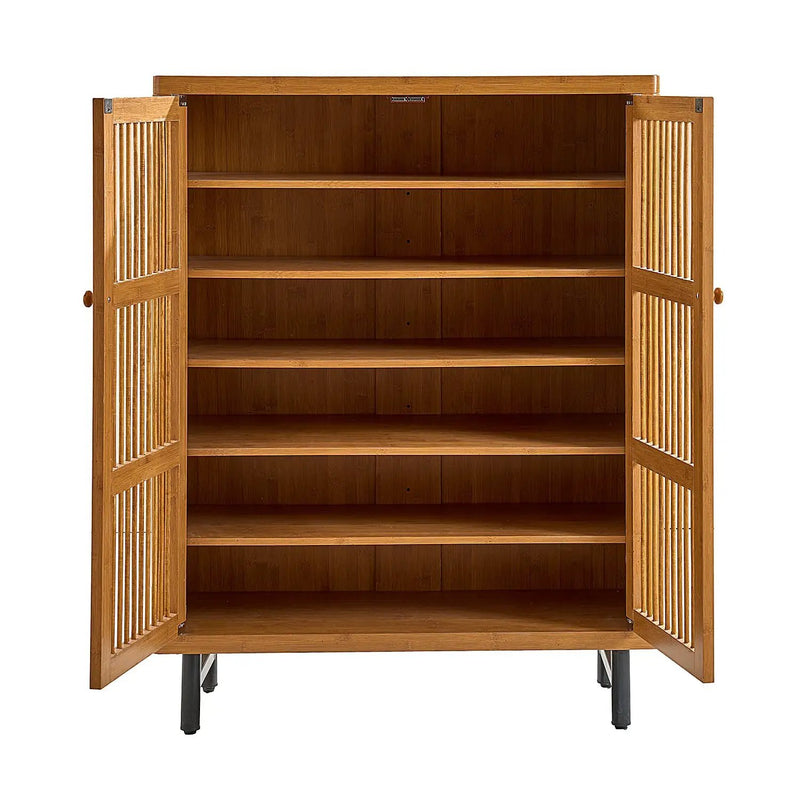 Shoe Cabinet with Shutter Doors by HouseOfZazla
